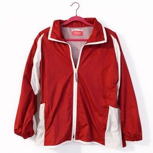 Stylish Red and White Women's Jacket